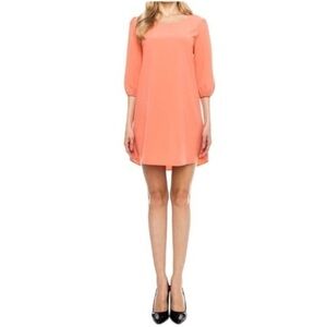 Gianni Bini Fuchsia Shift Dress 3/4 Length Sleeve Ladies Size Medium